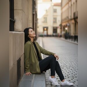 Solitaire Faux Suede Blazer